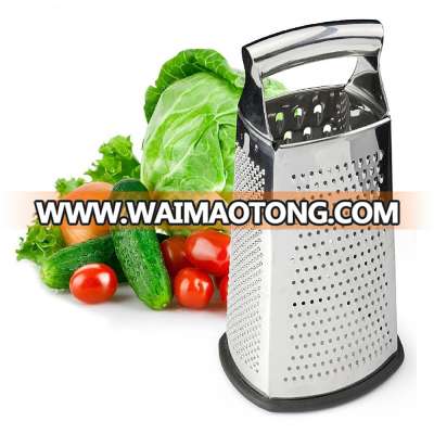 10 inch 4 Sided Stainless Steel Large Box Grater for Parmesan Cheese Ginger Vegetables