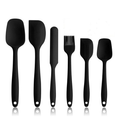 Silicone Spatula Set Heat Resistant Spatula  One Piece Seamless Design Rubber Spatula Non-Stick for Cooking Baking and Mixing